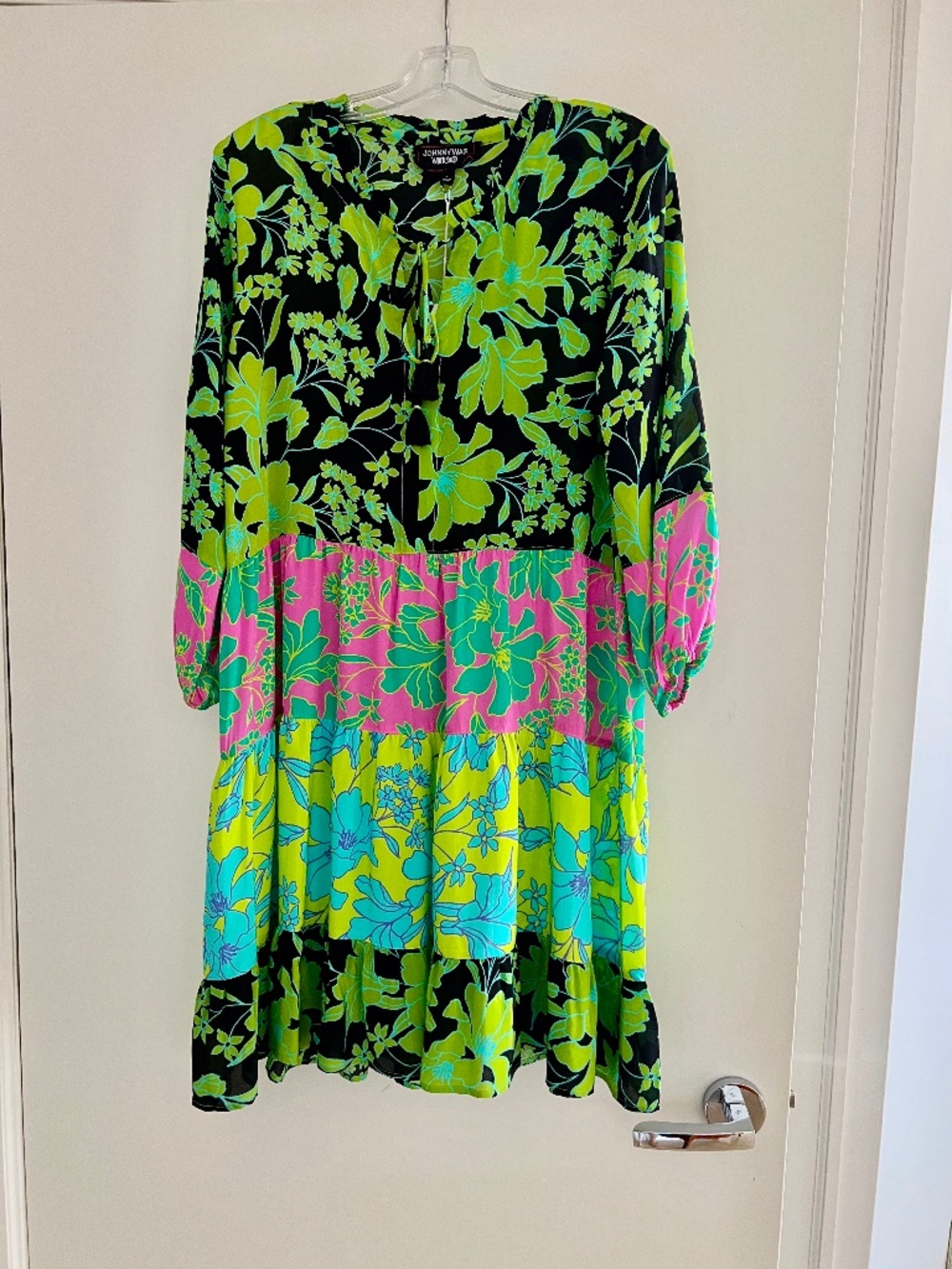 Johnny Was Miramar Tiered Mini Dress size S